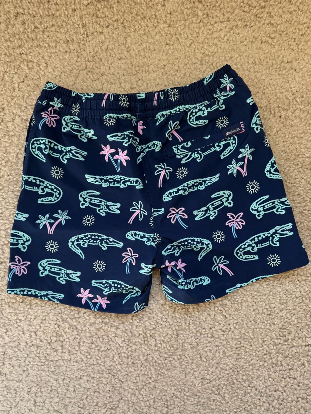 Boy’s Chubbies The Neon Glades Swim Trunks Sz  XS (6/7) - Picture 3 of 3